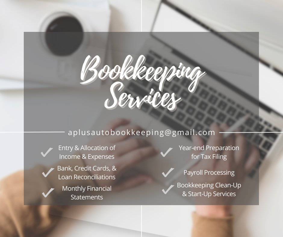A Plus Auto Bookkeeping project photo 2