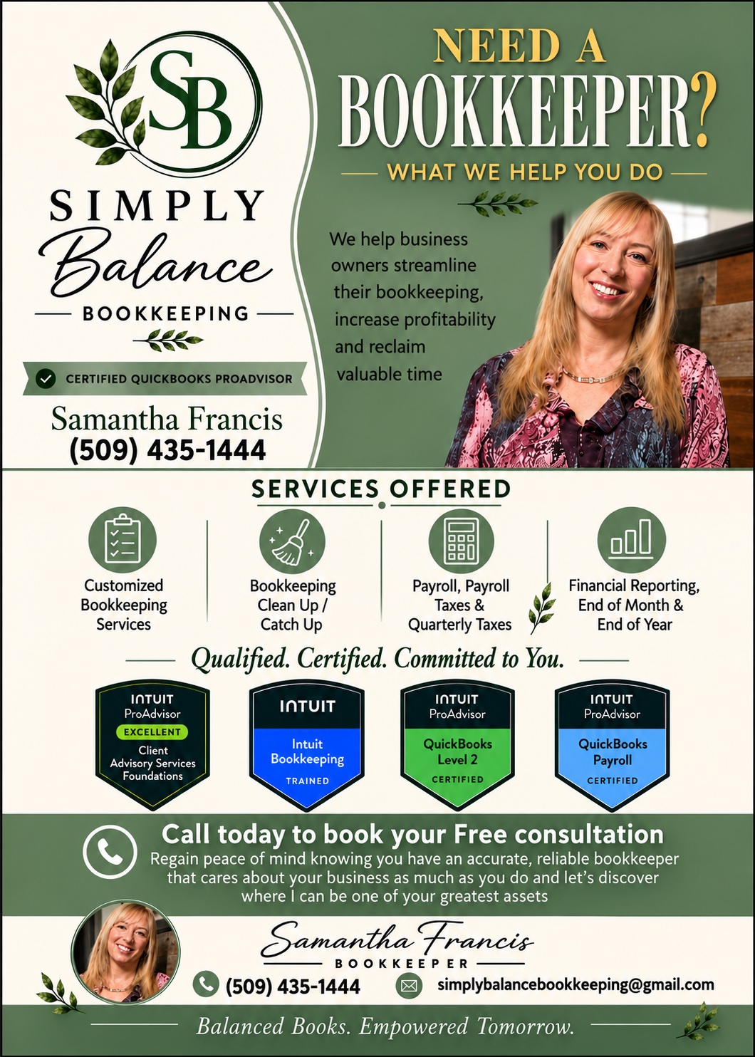 Simply Balance Bookkeeping project photo 1