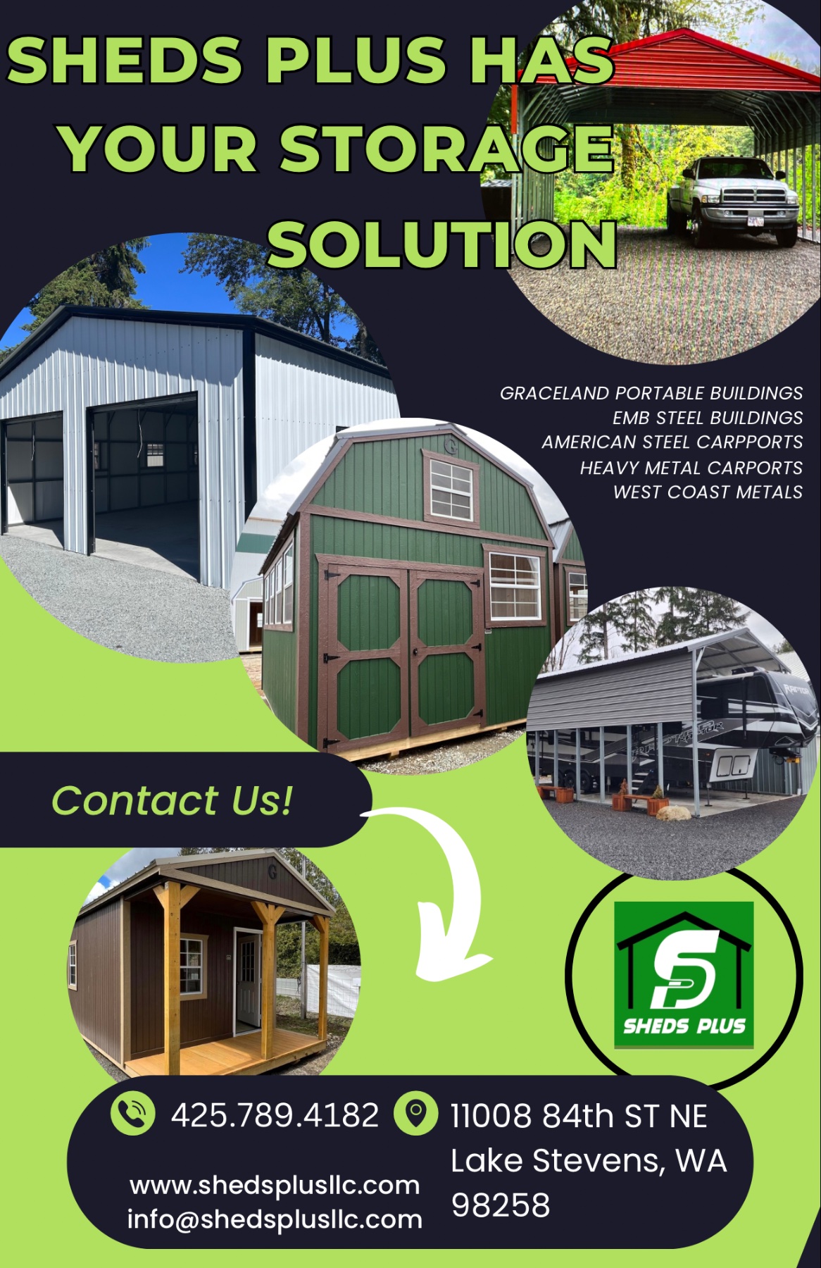 Sheds Plus — Lynnwood And Lake Stevens, WA