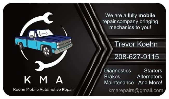 Koehn Mobile Automotive Repair project work