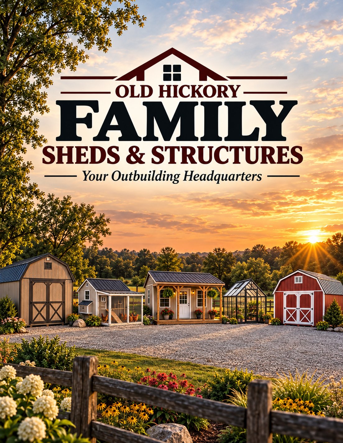 Old Hickory Family Sheds & Structures project work