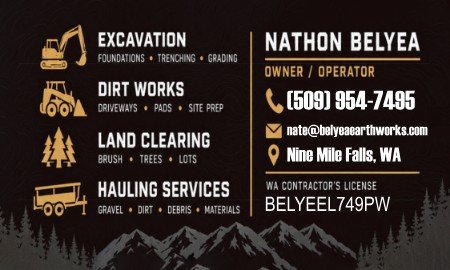Belyea Earthworks LLC project work