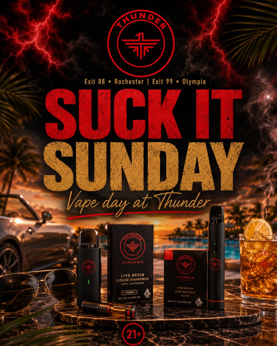 Suck It Sunday at Thunder Cannabis