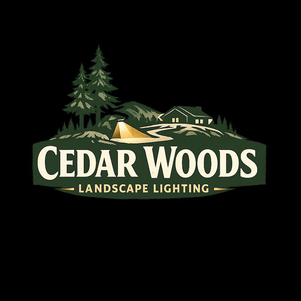 Cedar Woods Landscape Lighting project work