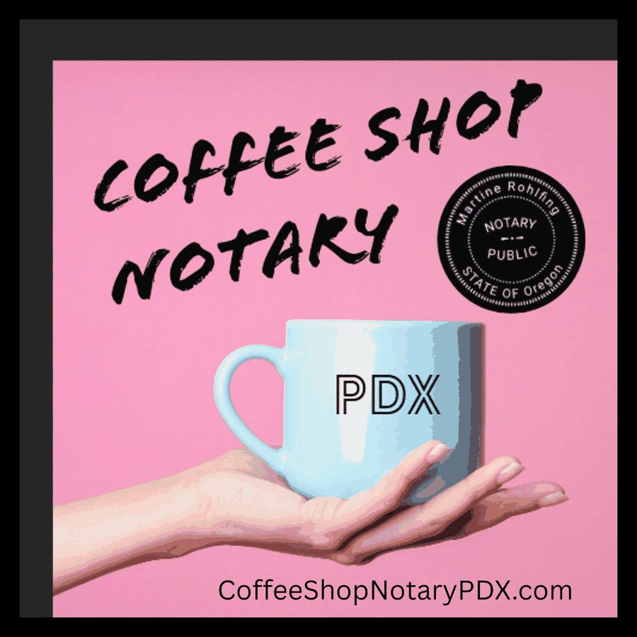 Coffee Shop Notary PDX